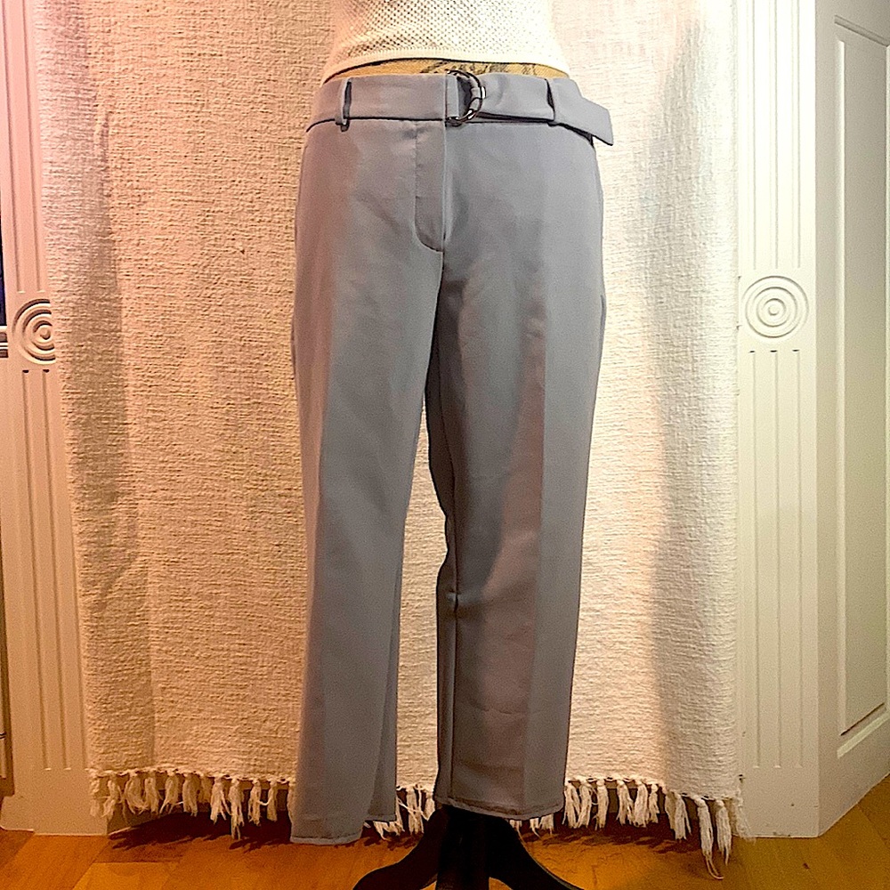 Adrianna Papell cropped trousers Pale Grey